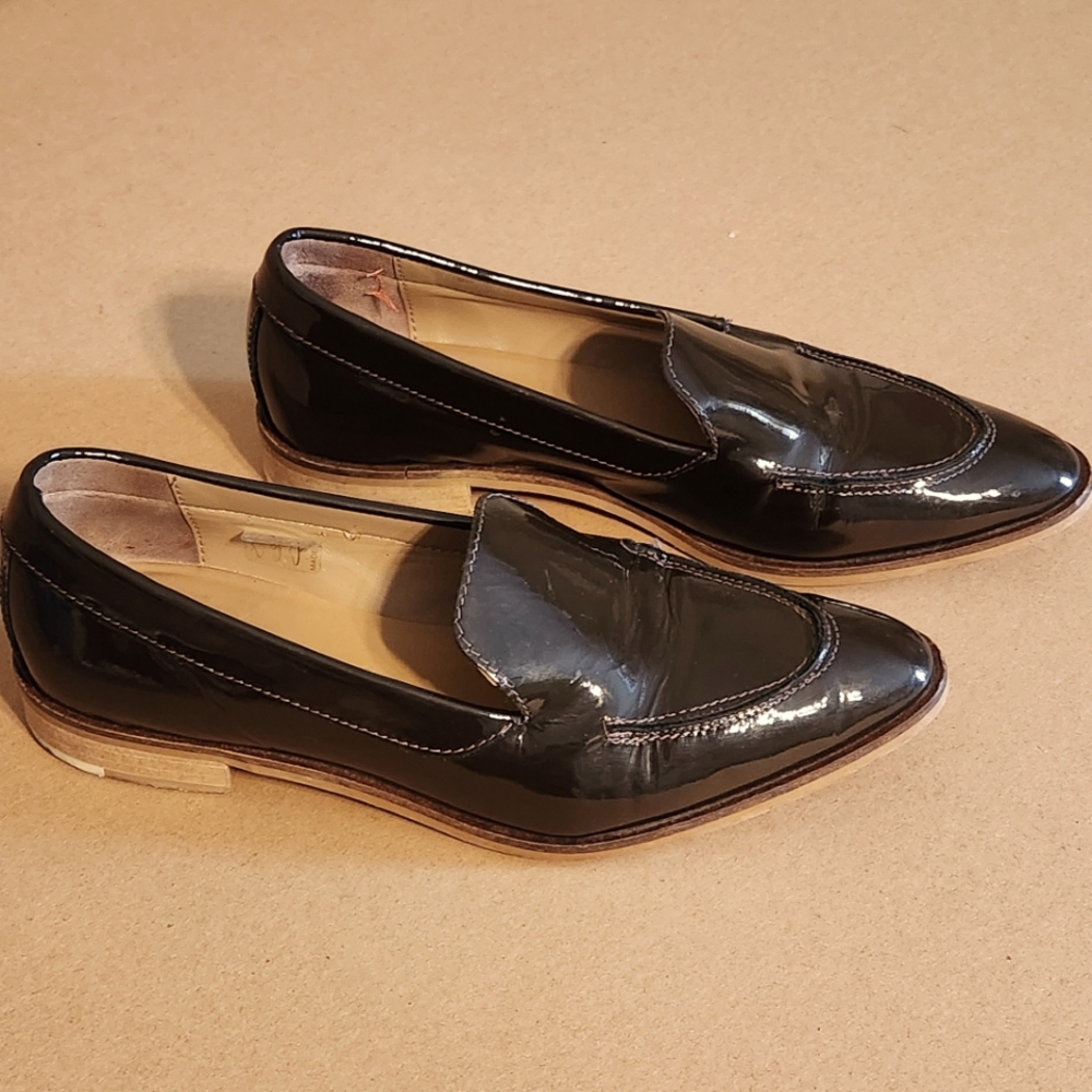 Everlane Brown Patent Leather Loafers